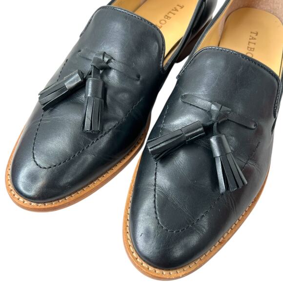 TALBOTS Leighton Tassel Loafers in Black Women's Size 9 Medium - Picture 8 of 15
